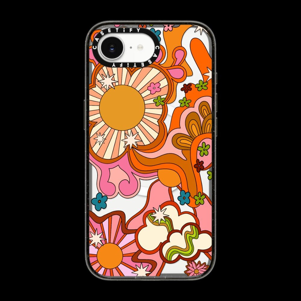 Casetify Seventies Psychedelic by Illustrated by Charlie iPhone17e